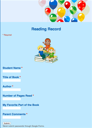 Reading Log 